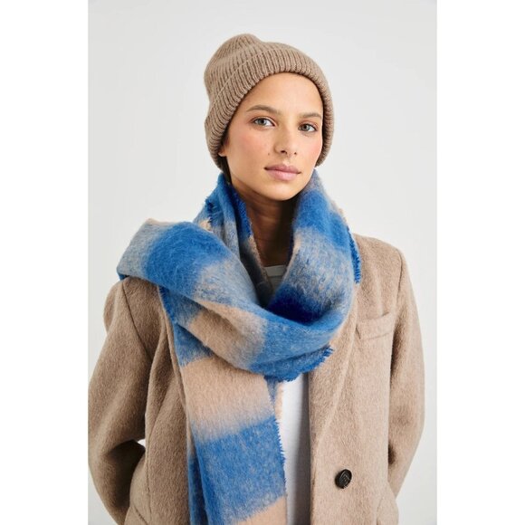 Rails Oslo Scarf in Cobalt Camel New Womens Wrap Shawl - Picture 11 of 11